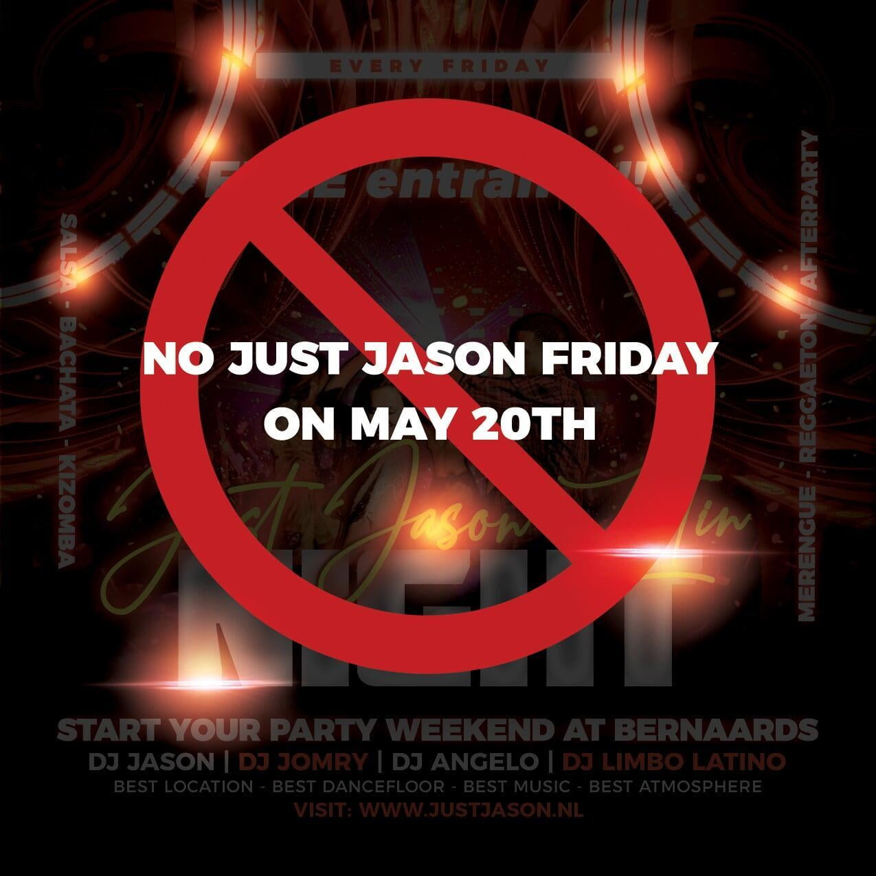 No Just Jason Friday on May 20th